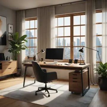 Biroul Meu de Acasă Este Pur Stil: Lucrează Confortabil cu Alegerile Mele de Mobilier!